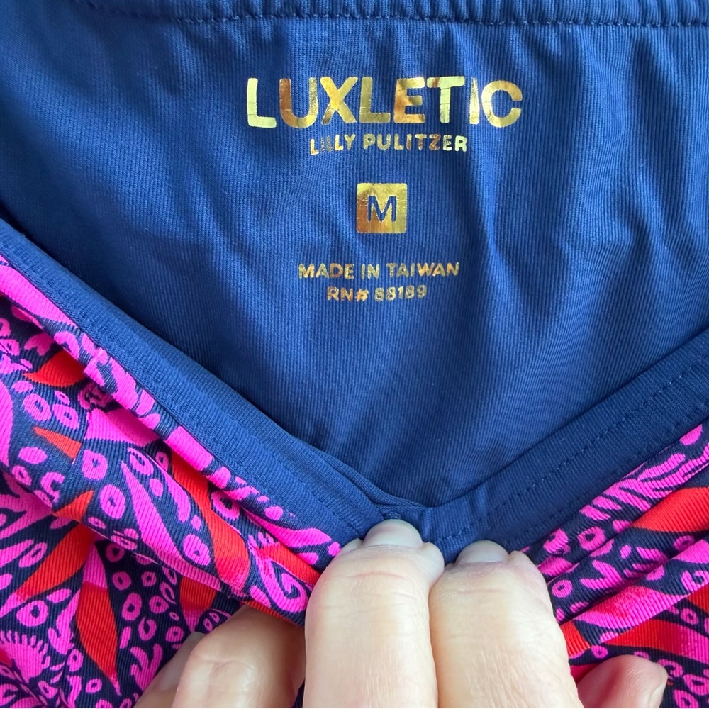 Lilly Pulitzer Pink navy Luxletic starfish Skirt - Picture 5 of 7